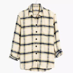 Madewell Oversized ex-boyfriend flannel w/ POCKETS